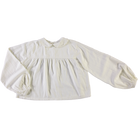 Blouse femme Amsonia en coton bio – Egret | Poudre Organic 1