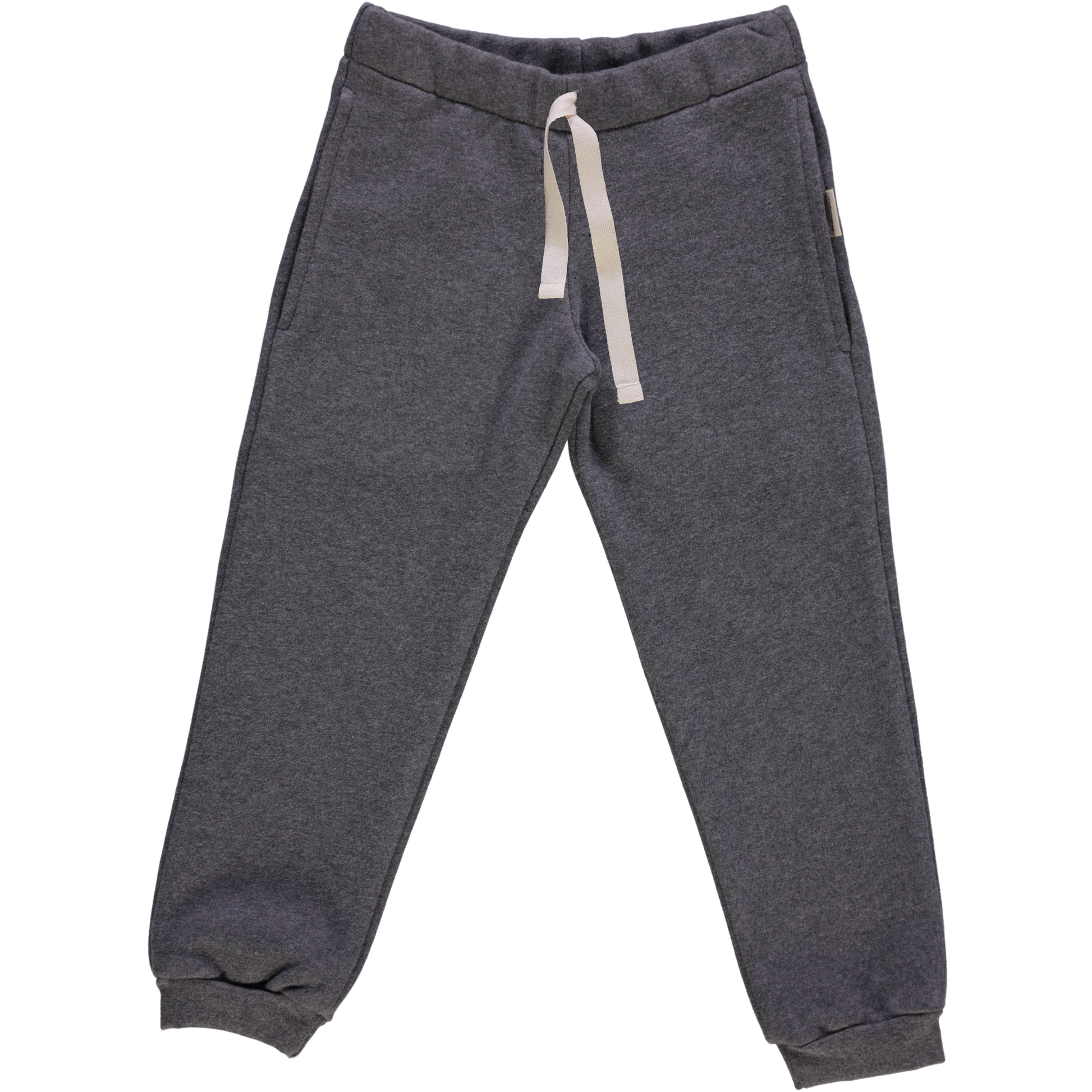 Pantalon kids Anicet en molleton coton bio – Gris anthacite | Poudre Organic 1