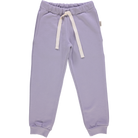 Pantalon kids Anicet en molleton coton bio – Lavender gray | Poudre Organic 1