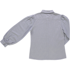 Chemise femme Aulne manches longues en coton bio – Carreaux bleus | Poudre Organic 5