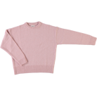 Pull femme Azalée en laine recyclée et fils écologiques – Soft pink | Poudre Organic 1