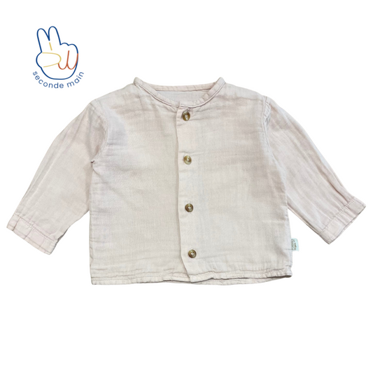 CHEMISE RONCE Rose Poudré