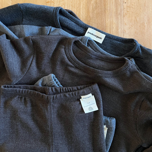 CAPRE MÉRINOS T-SHIRT Gris Chiné