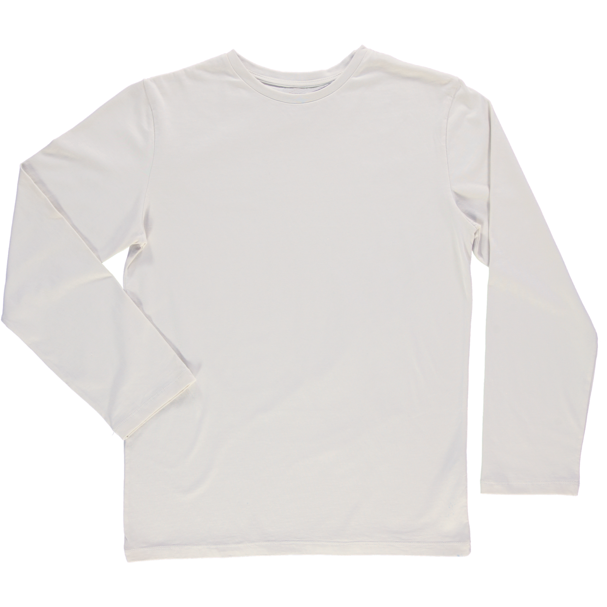 T-shirt homme Badiane manches longues en coton bio – Egret | Poudre Organic 1