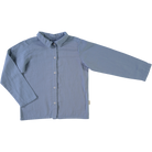 Blouse kids Belladone manches longues en coton bio – Faded denim | Poudre Organic 1
