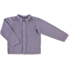 Blouse kids Belladone velours côtelé en coton bio – Lavender Gray | Poudre Organic 1