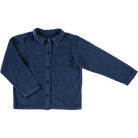 Blouse kids Belladone velours côtelé en coton bio – Dark denim | Poudre Organic 1