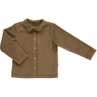 Blouse kids Belladone velours côtelé en coton bio – Dull gold | Poudre Organic 1