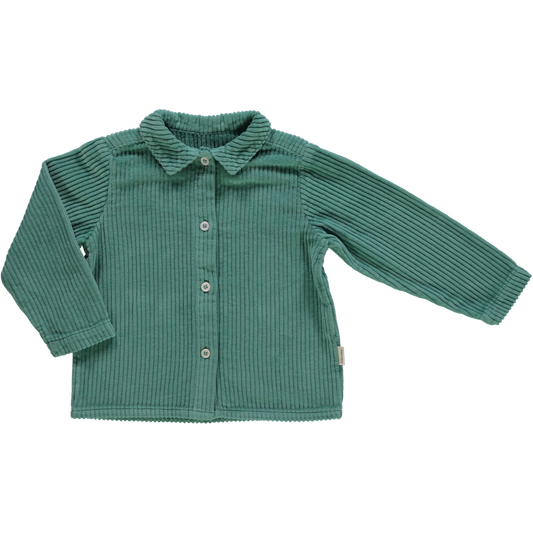 BELLADONE SHIRT VELOURS CÔTELÉ Deep Grass Green