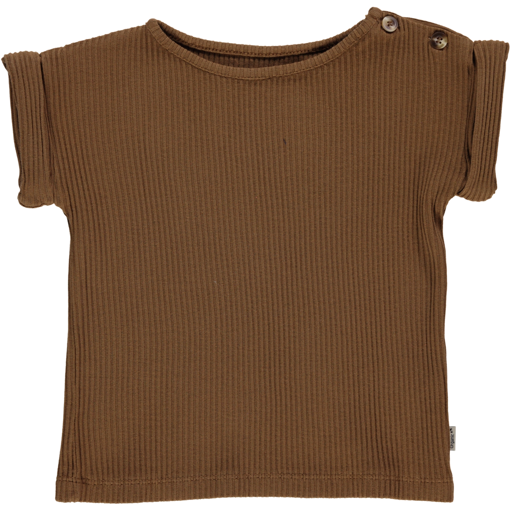 T-SHIRT BOURRACHE côtelé [Nuthatch] Permanent