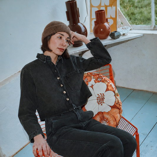 BONNET BEANIE LAINE ADULTE Speckled Brown