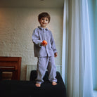 Pantalon kids Pomelos en velours côtelé coton bio – Lavender Gray | Poudre Organic 2