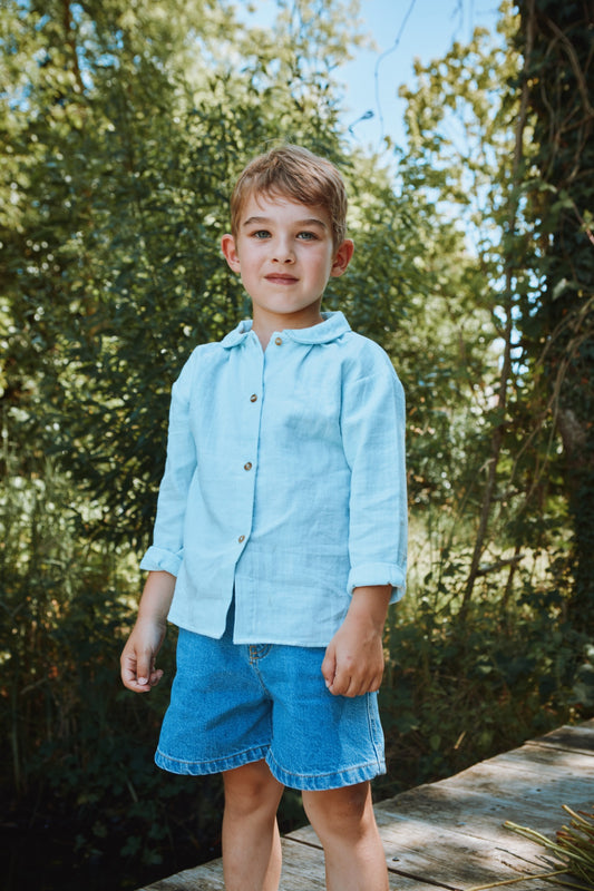 BLOUSE BAMBOU Baby Blue