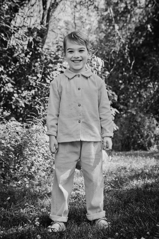 PANTALON COING VELOURS CÔTELÉ Scallop Shell