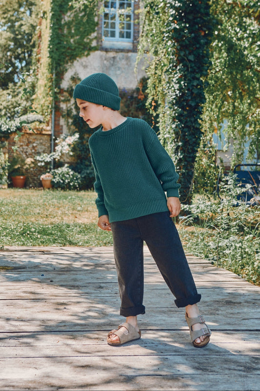 PANTALON POMELOS Denim Noir