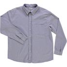 Chemise homme Camisa manches longues en coton bio – Flanelle bleu ciel | Poudre Organic 1