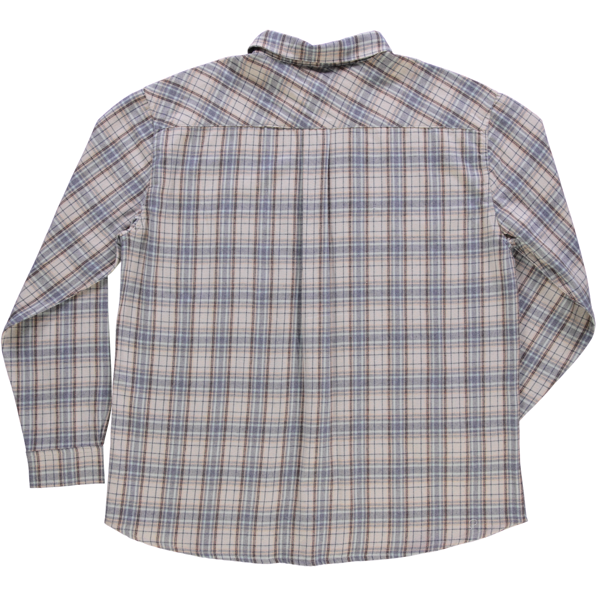Chemise homme Camisa manches longues en coton bio – Flanelle Carreaux | Poudre Organic 6