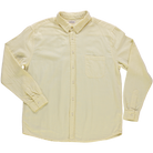 Chemise homme Camisa en gaze coton bio – Pastel yellow | Poudre Organic 1