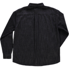 Chemise homme Camisa manches longues en coton bio – Denim épais noir | Poudre Organic 3