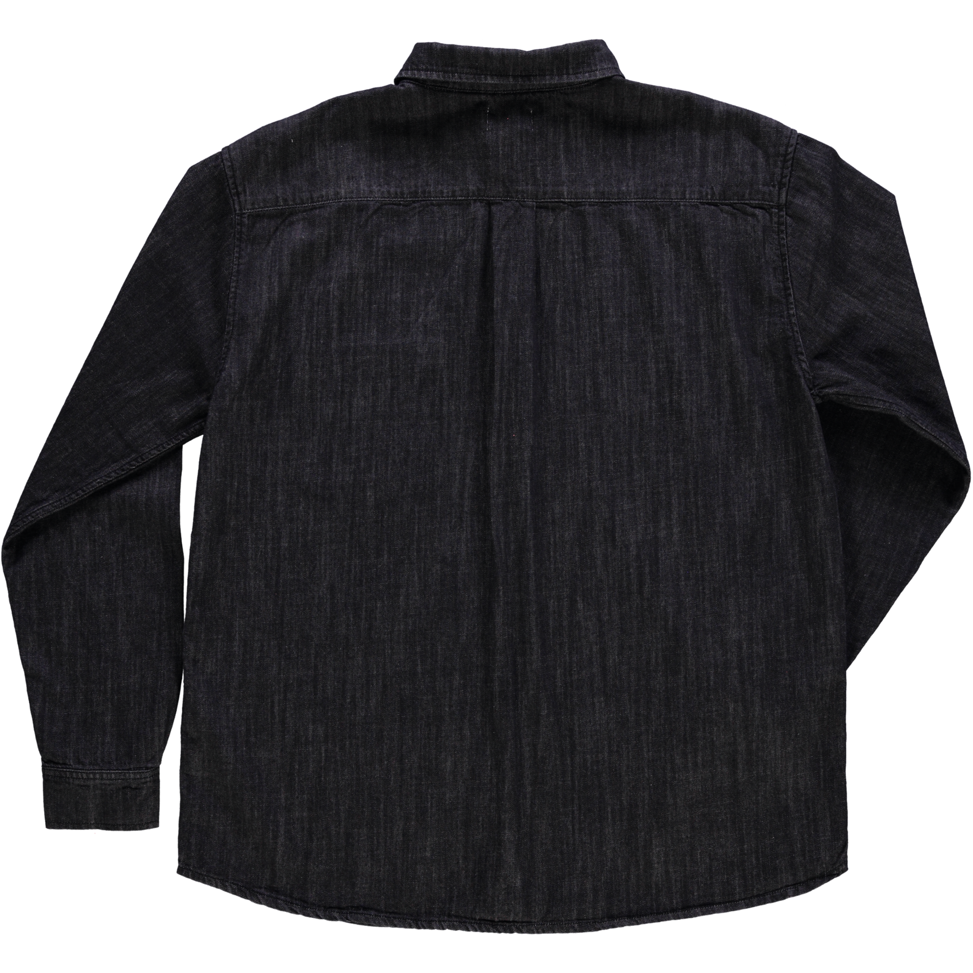 Chemise homme Camisa manches longues en coton bio – Denim épais noir | Poudre Organic 3