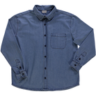 Chemise homme Camisa manches longues en coton bio – Denim épais blue | Poudre Organic 1