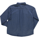 Chemise homme Camisa manches longues en coton bio – Denim épais blue | Poudre Organic 4