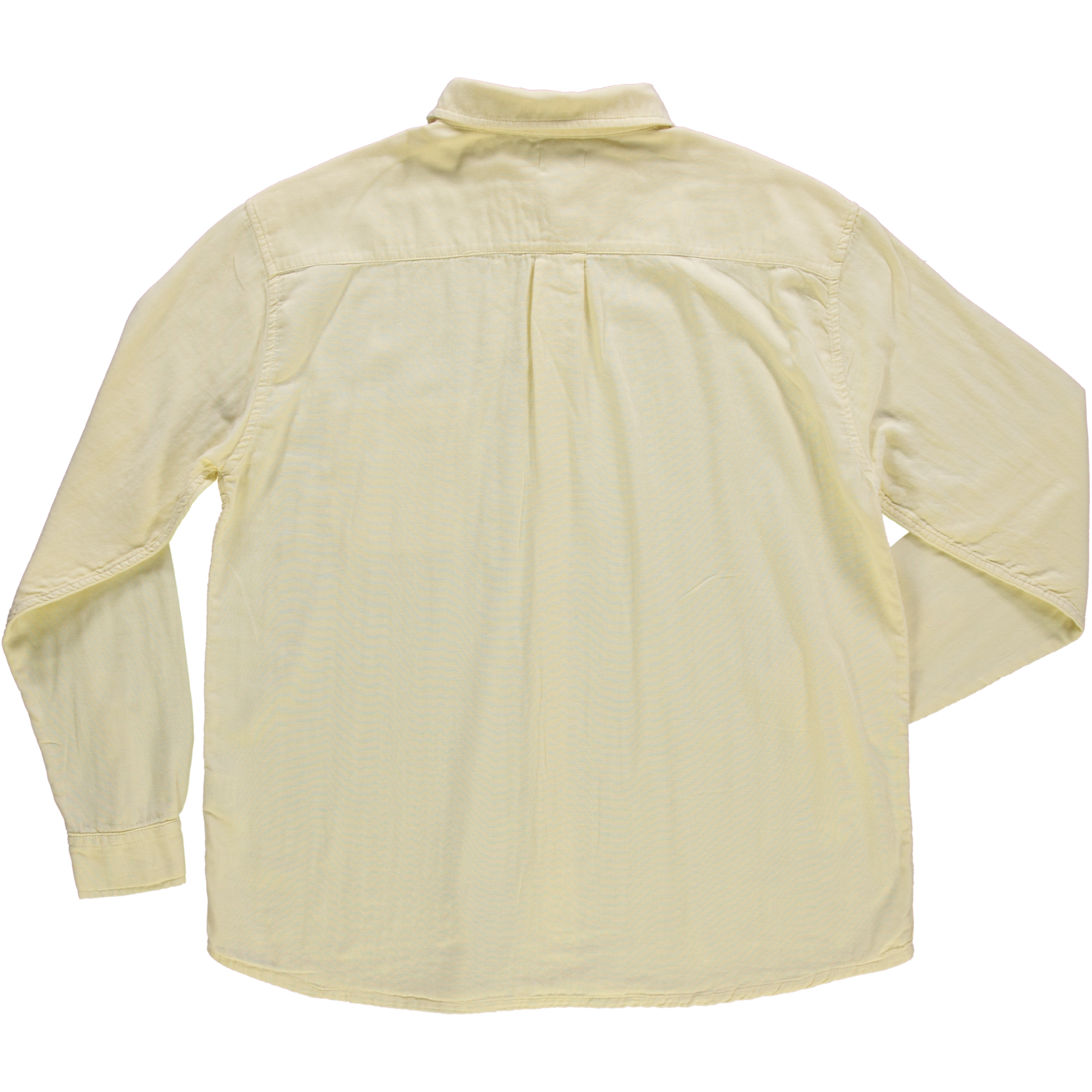 Chemise homme Camisa en gaze coton bio – Pastel yellow | Poudre Organic 4