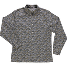 Blouse femme Capucine en coton bio – Fleuri vert bleu | Poudre Organic 1