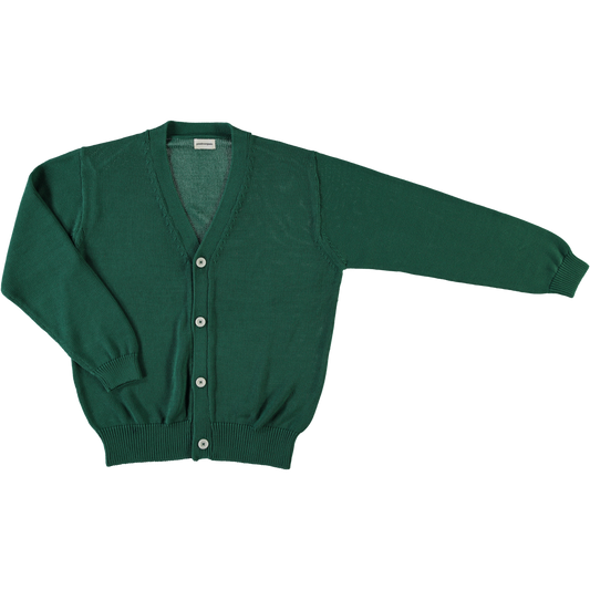 AMMI COTTON ADULT CARDIGAN Herbe Verte