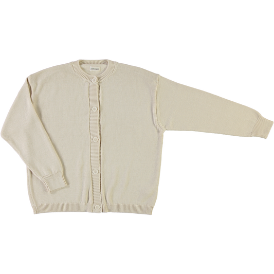 CARDIGAN PÉTALE COTON ADULTE Biscuit