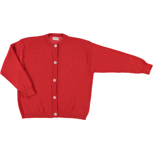 CARDIGAN PÉTALE COTON ADULTE Rouge Corail