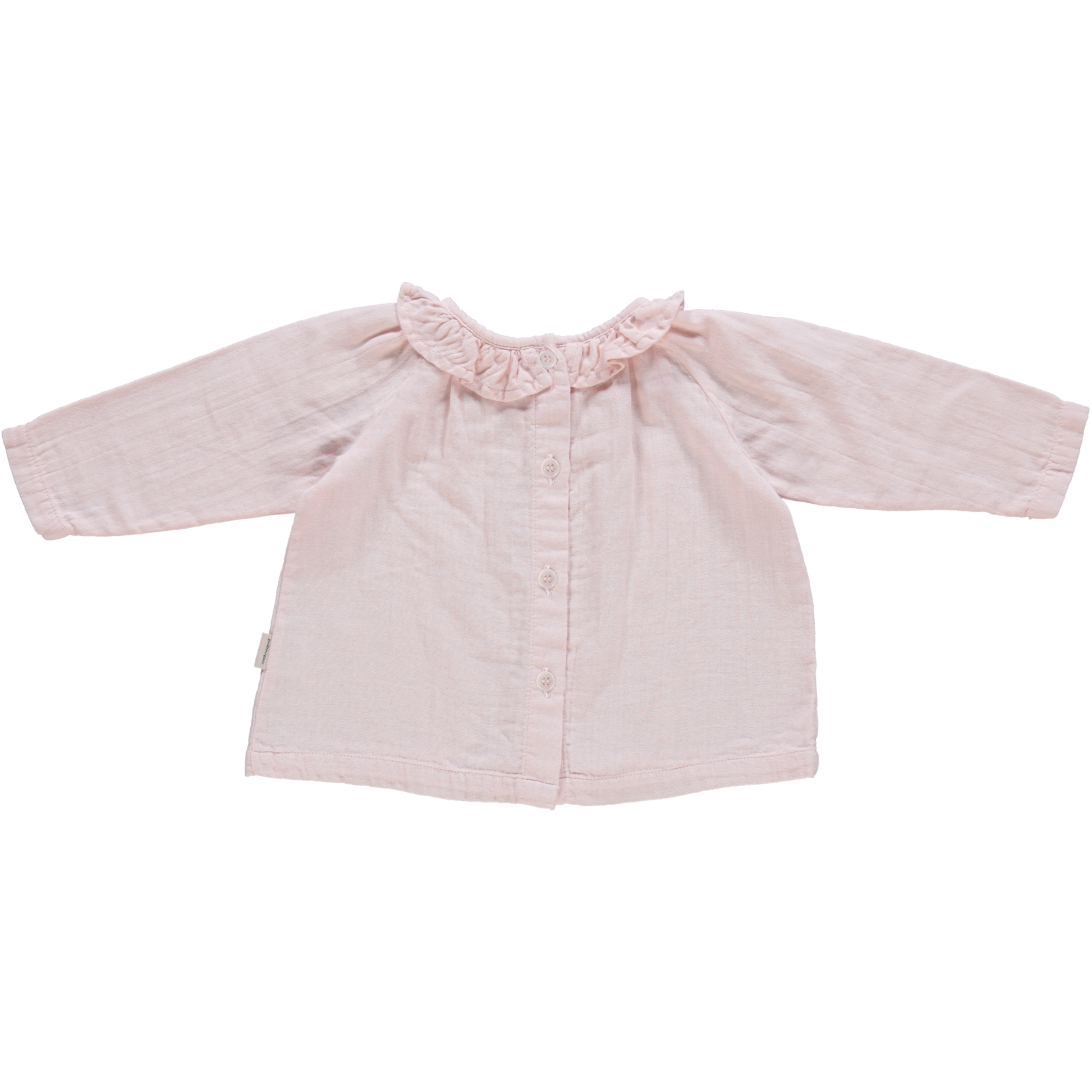 Blouse kids Charme en coton bio – Soft pink | Poudre Organic 2