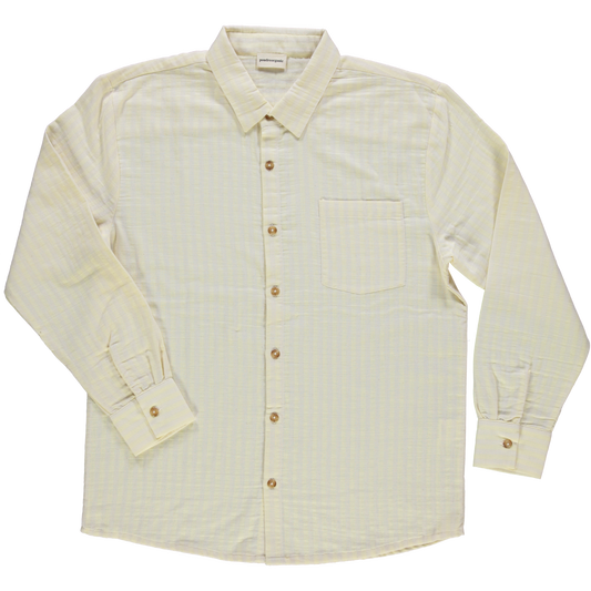 CHEMISE ARUM Rayures Pastel Yellow / Almond Milk