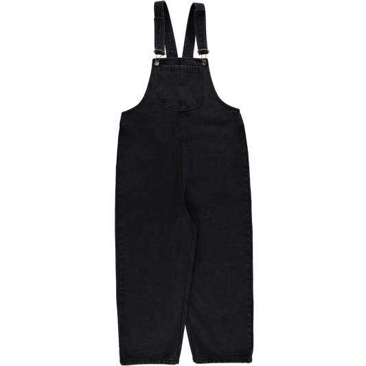 Salopette femme Ciste en coton bio – Denim noir | Poudre Organic 1