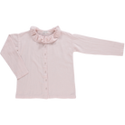 Blouse kids Colchique manches longues en coton bio – Soft pink | Poudre Organic 1