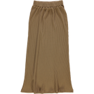 Jupe kids Cosmos côtelée en coton bio – Dull gold | Poudre Organic 1