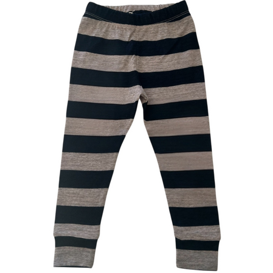 LEGGING CYCLAMEN MÉRINOS Rayé Marine