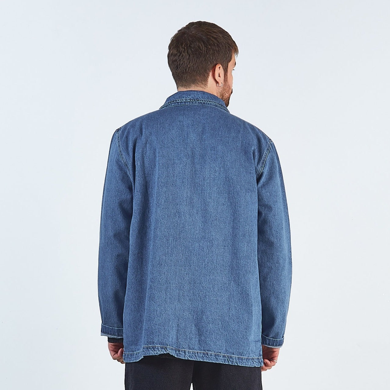 Veste adulte Jaqueta en coton bio – Denim blue | Poudre Organic 3