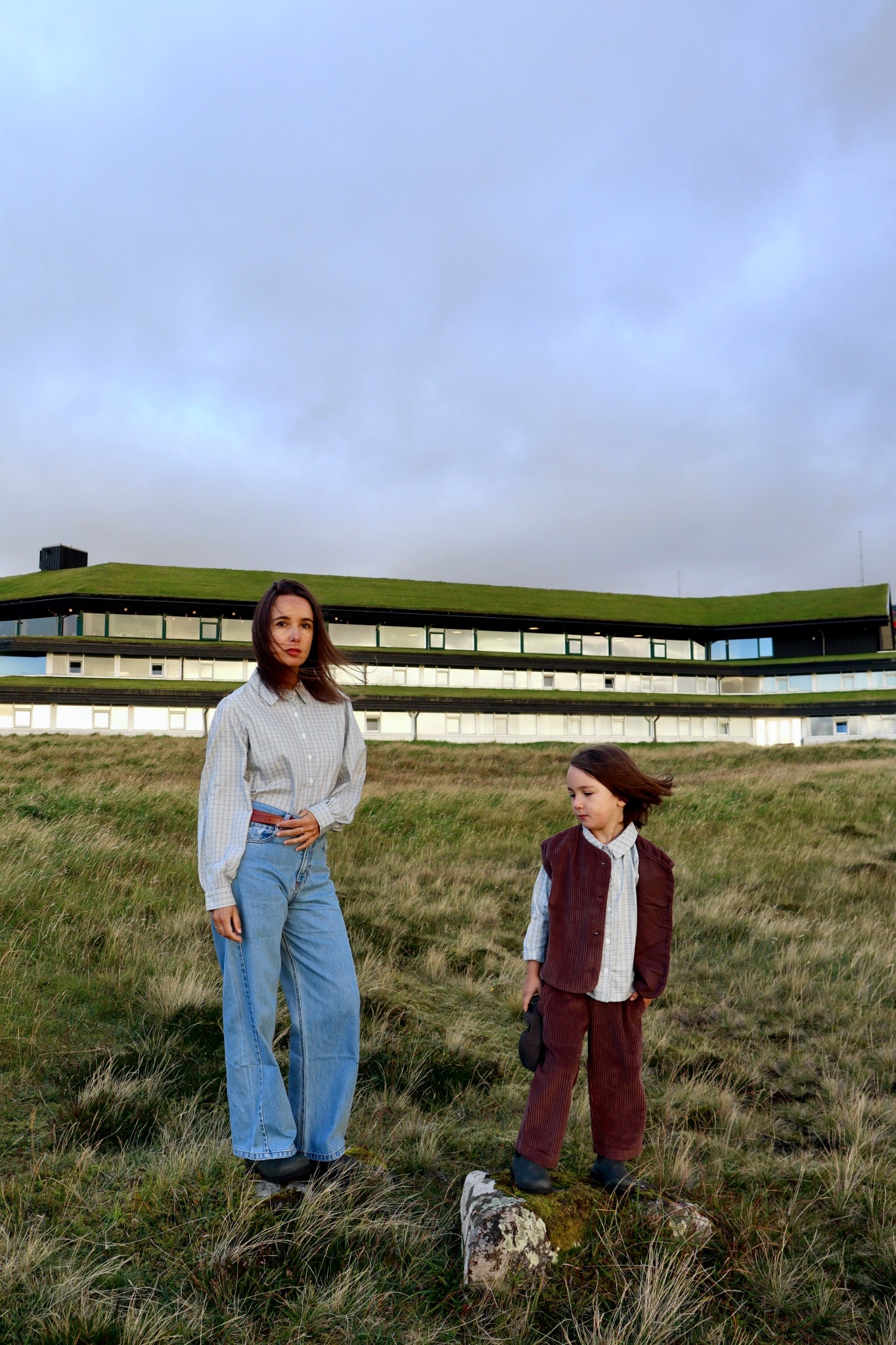 Pantalon kids Coing en velours côtelé coton bio – Potting soil | Poudre Organic 3