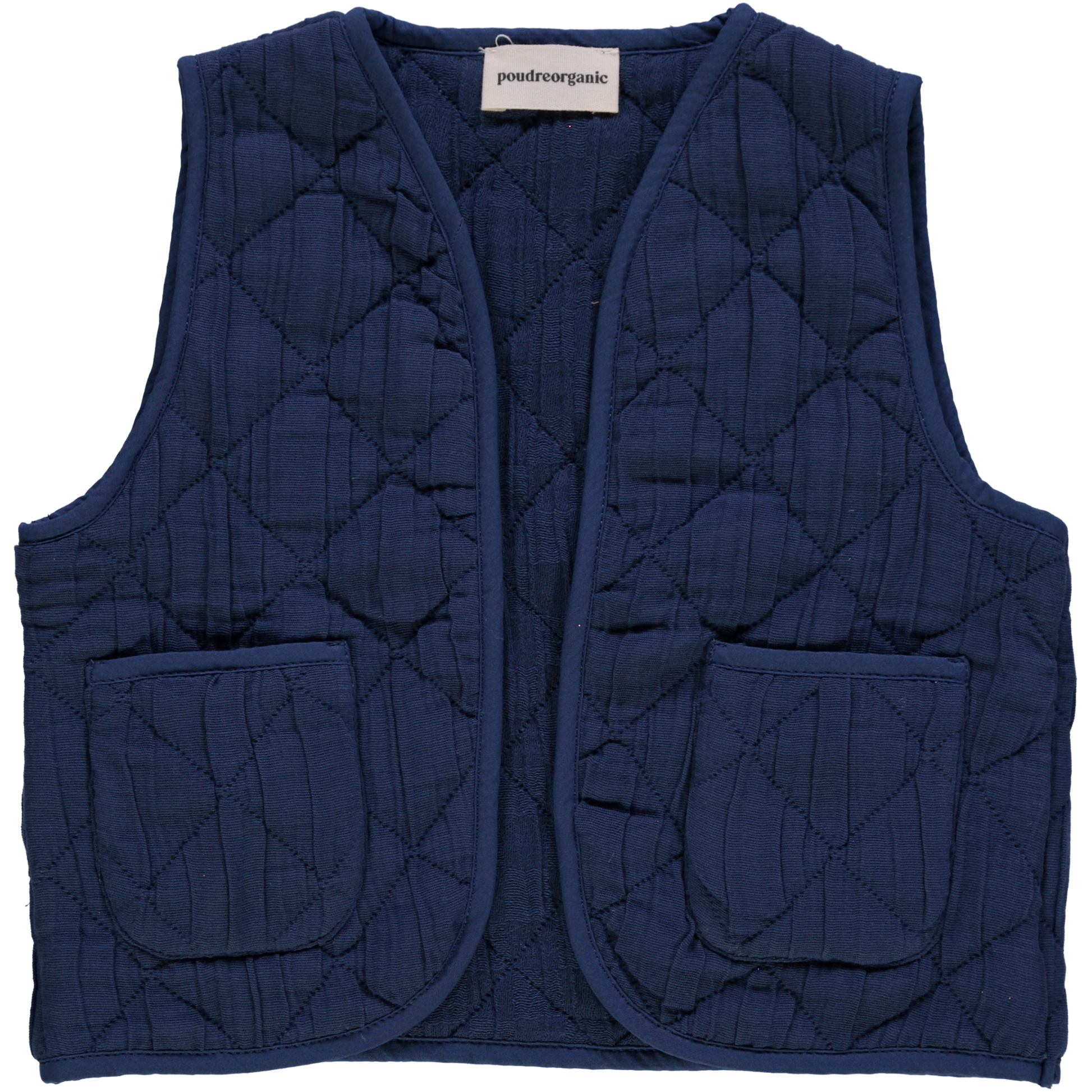 Veste matelassée kids Cercis en coton bio – Dark denim | Poudre Organic 1