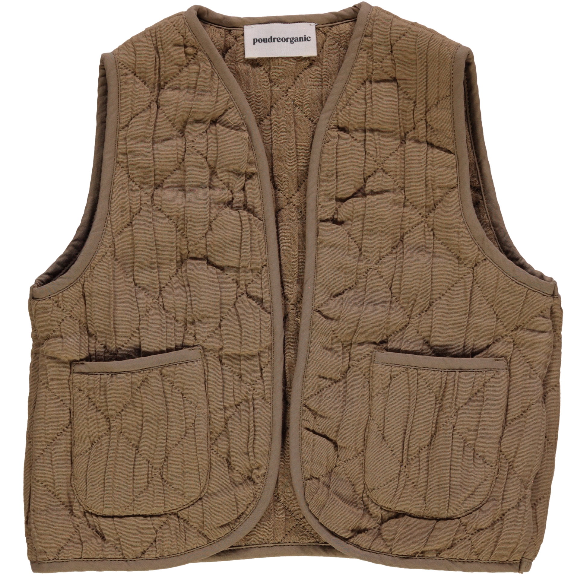 Veste matelassée kids Cercis en coton bio – Dull gold | Poudre Organic 1