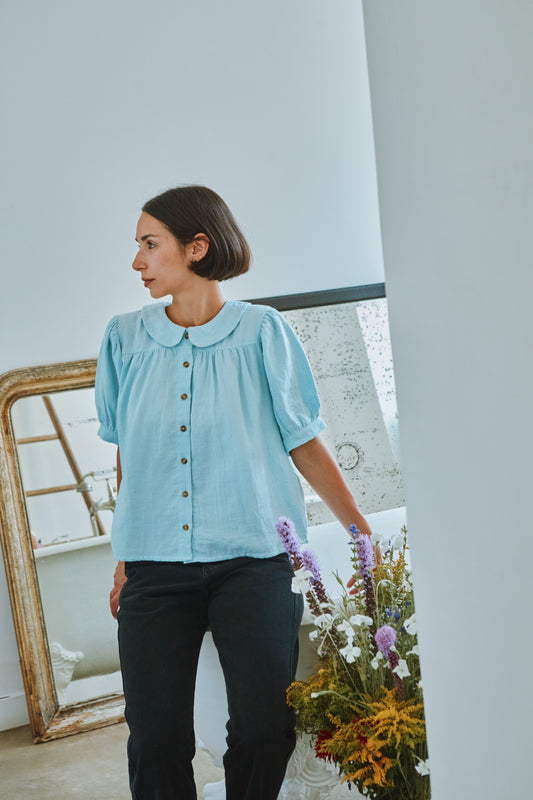 CHEMISIER AMBRE Baby Blue
