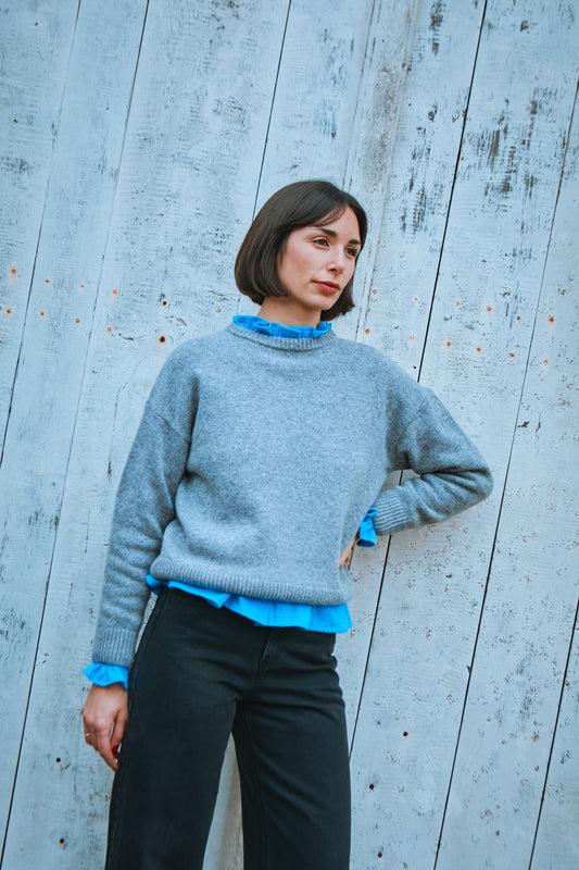 PULL AZALÉE LAINE ADULTE Gray Elephant