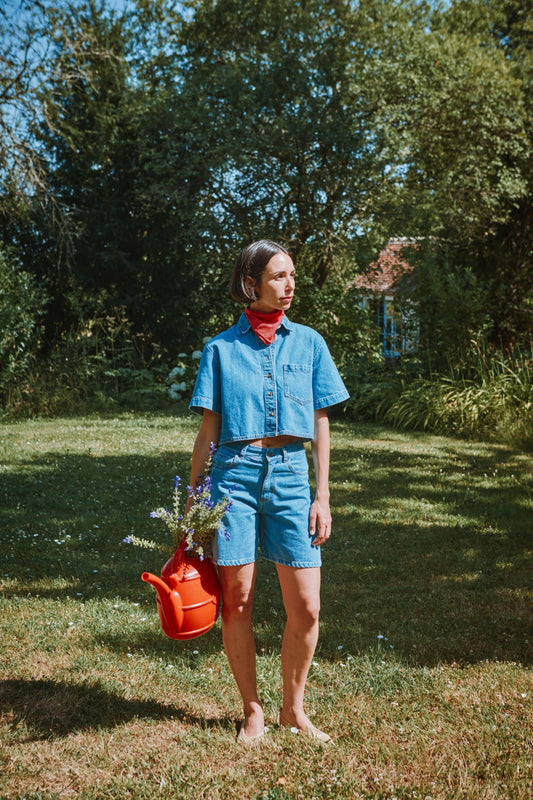 CHEMISE CARVI Denim Bleu