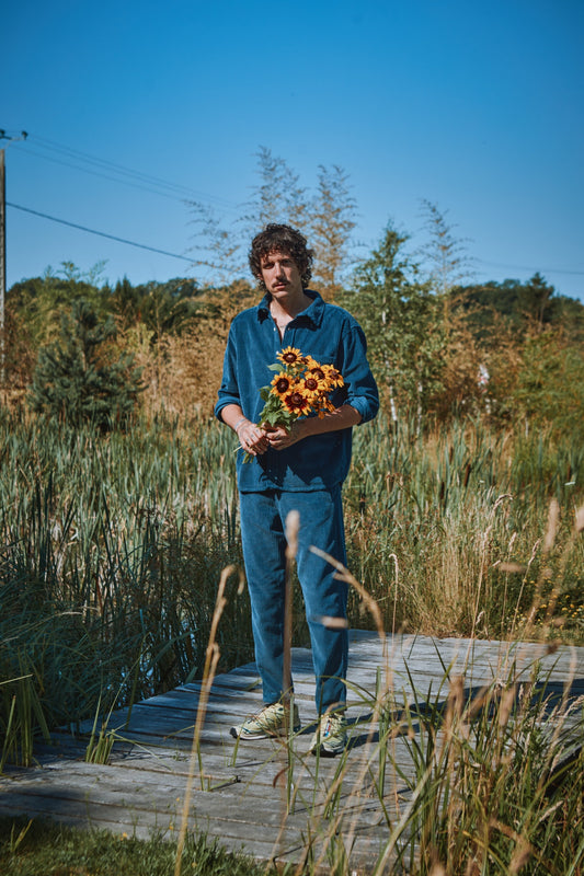 COQUELICOT CORDUROY TROUSERS Midnight Navy