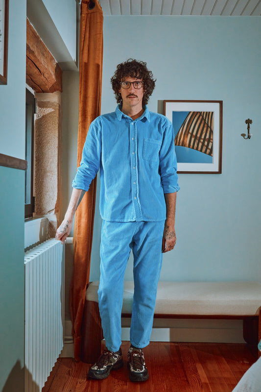 PANTALON COQUELICOT VELOURS CÔTELÉ Little Boy Blue