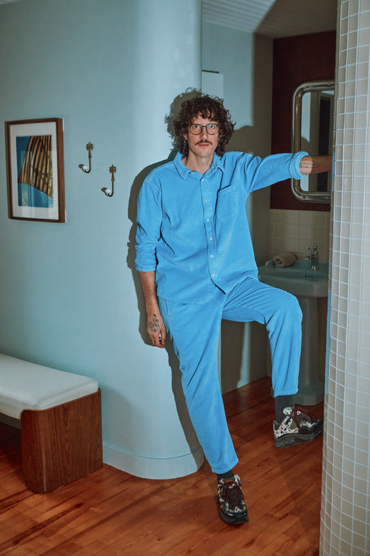 CHEMISE LENHADOR VELOURS CÔTELÉ Little Boy Blue