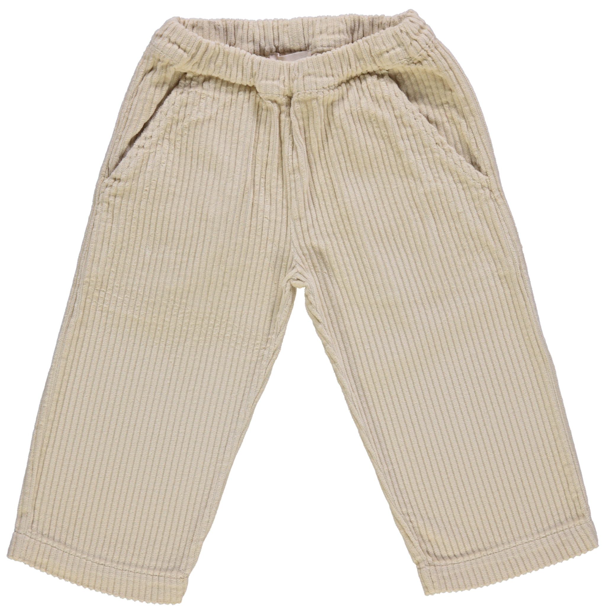 Pantalon kids Coing en velours côtelé coton bio – Pale khaki | Poudre Organic 1
