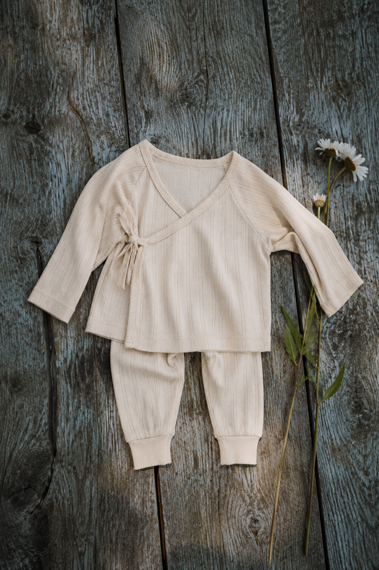 LEGGINGS BASILIC POINTELLE Biscotti