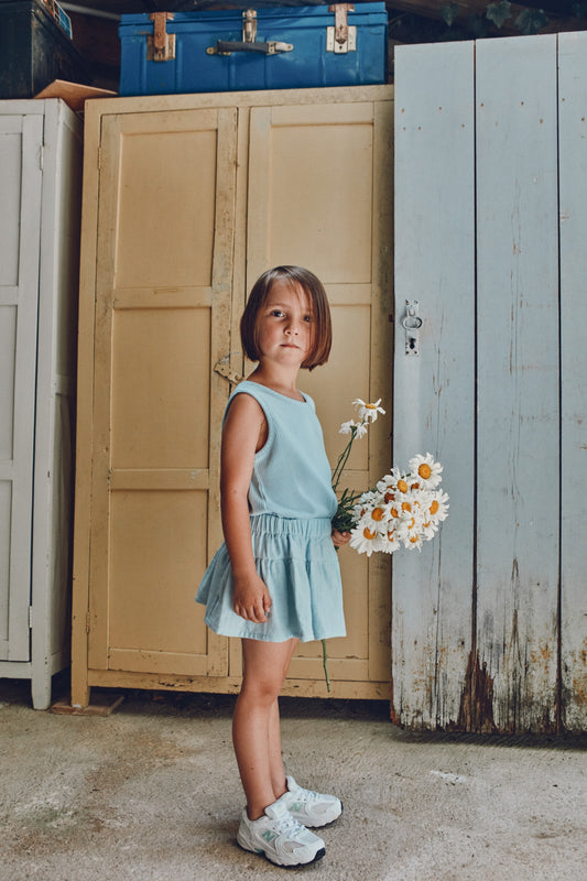 MYOSOTIS SHORT SKIRT Baby Blue